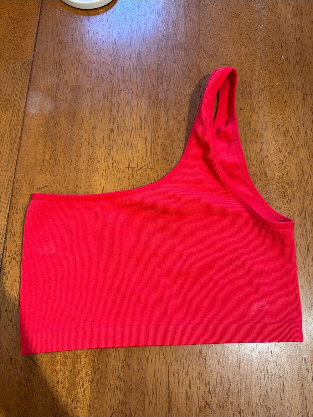 Women’s One-Shoulder Red Bralette